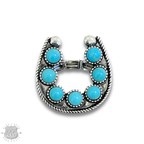Stone horseshoe stretch ring