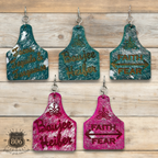 Western ear tag earring, last call