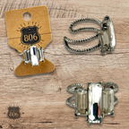 Triple stone western style ring