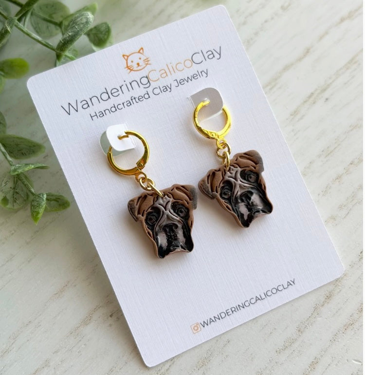 Boxer Dangle Earrings