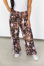 BROWN STAR HORSESHOE PANTS