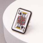 Western King Of Spades Ring
